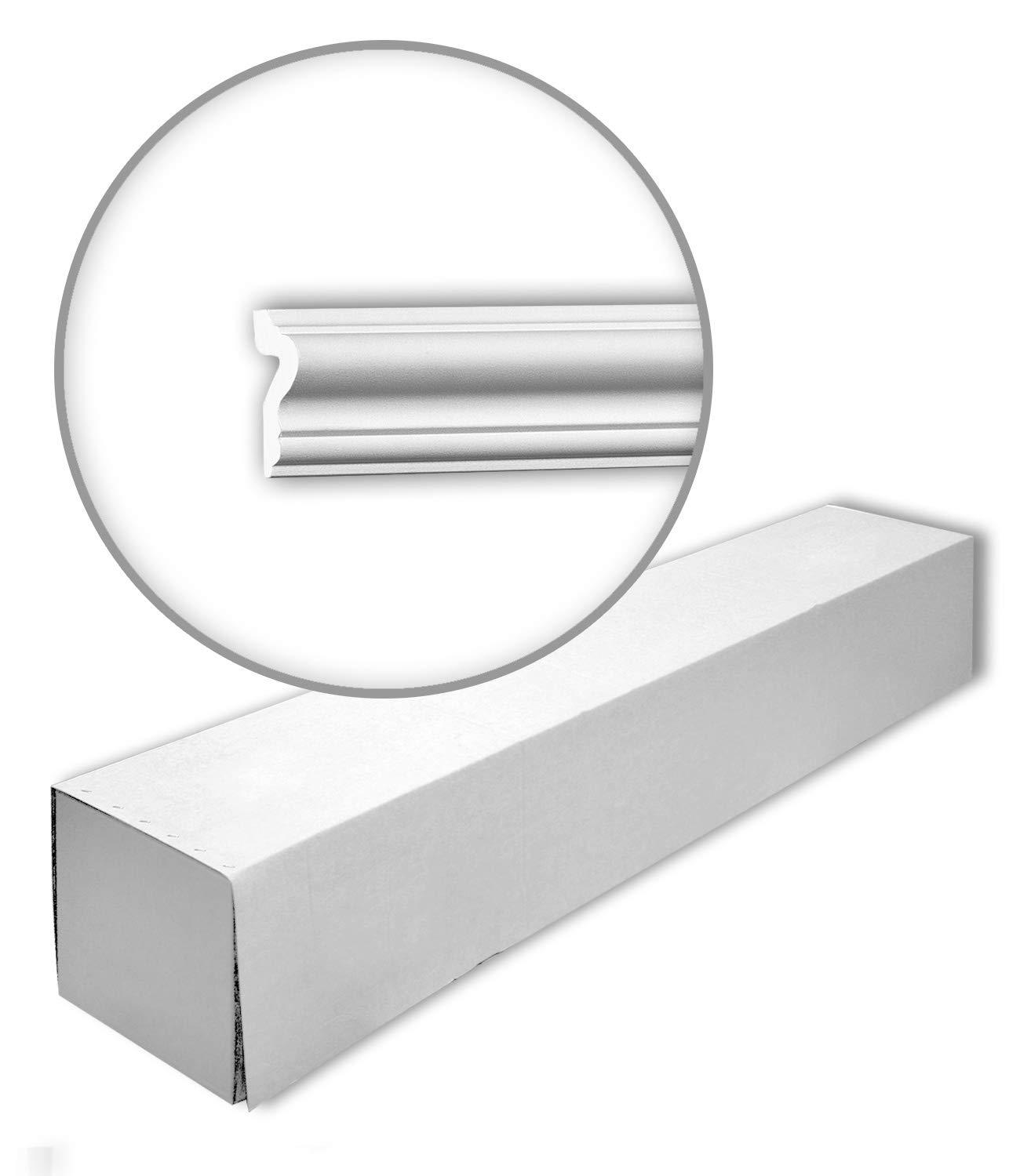 Cimaises polystyrène Profhome 651301-box-10 moulures légères pour masquer les défauts des murs