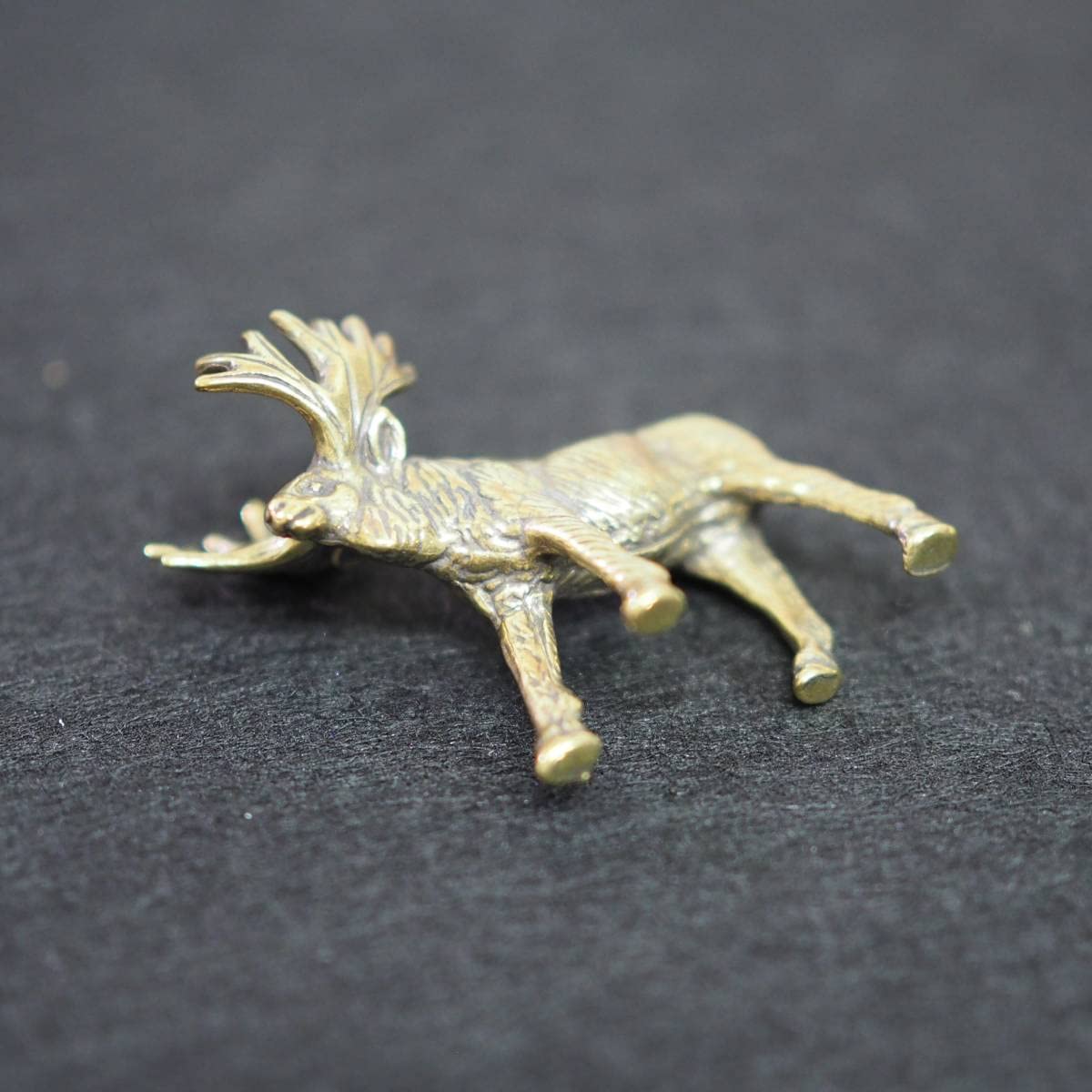 Amazon.co.jp: 真鍮鹿ヘラジカシカシシガミ様トナカイブラス金運brass