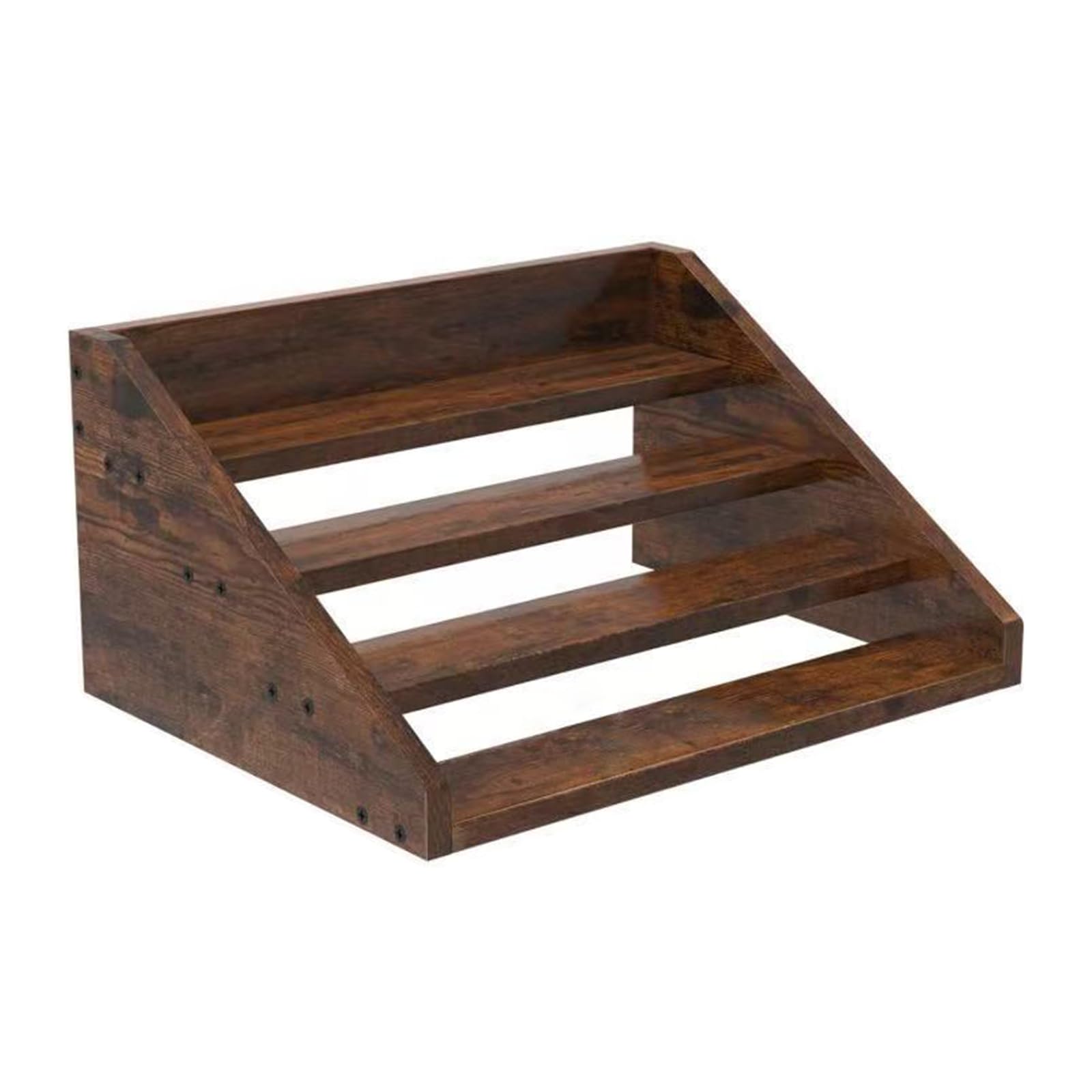 Mekalero Natural Wood Seasoning Holder for Countertop or Cabinet Features Refined Finish and Better Stability Space Saving Seasoning Stand