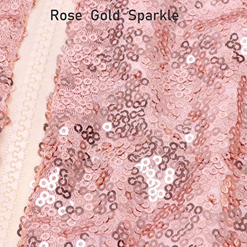 Cilucu Kids Jackets Girls Boys Sequin Zipper Coat Jacket For Toddler Birthday Christmas Clothes Hoodie Rose Gold 4-5T #TOP3