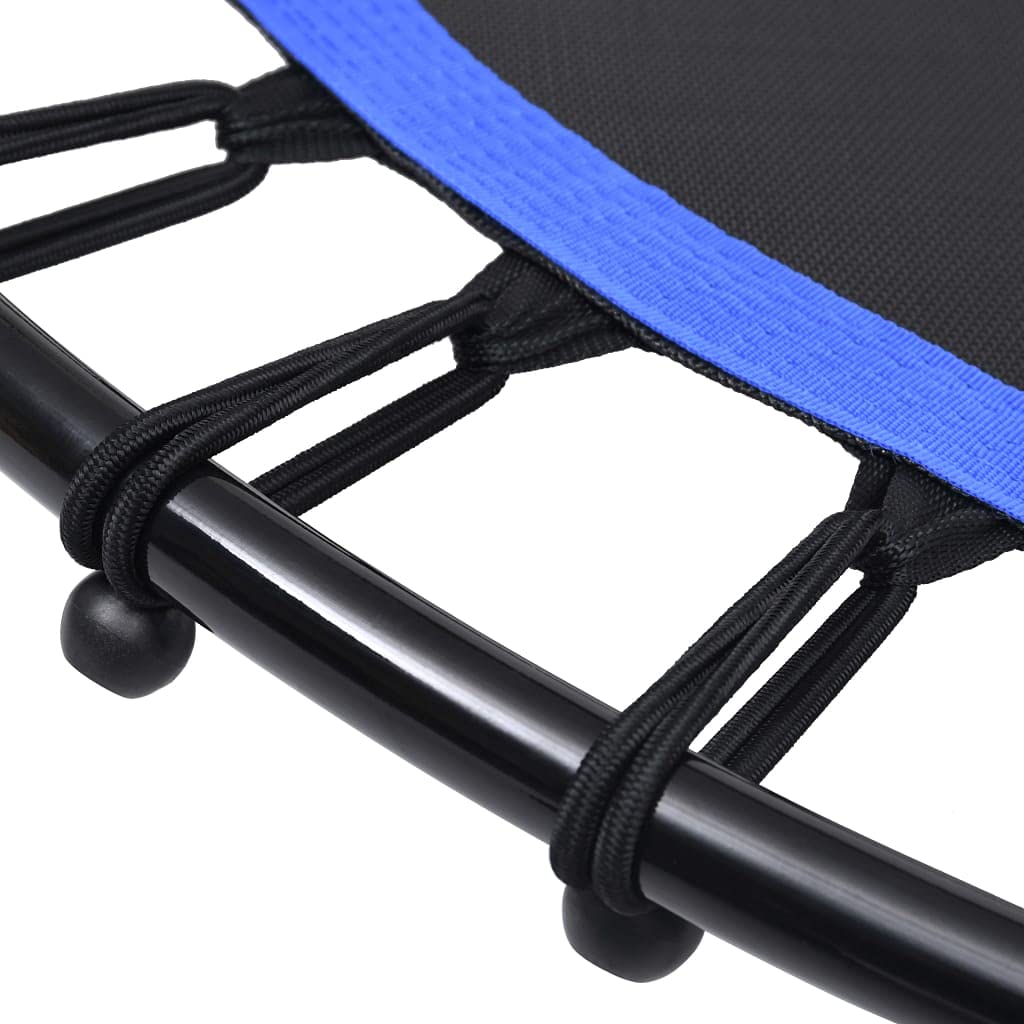 Fitness-Trampolin mit Griff 122 cm für Garten, Indoor, Outdoor, Kinder, Sport, Bewegung, mit Sicherheitsnetz, wetterfest, klappbar, mit Randabdeckung, ideal für Training, Spiel und Freizeit