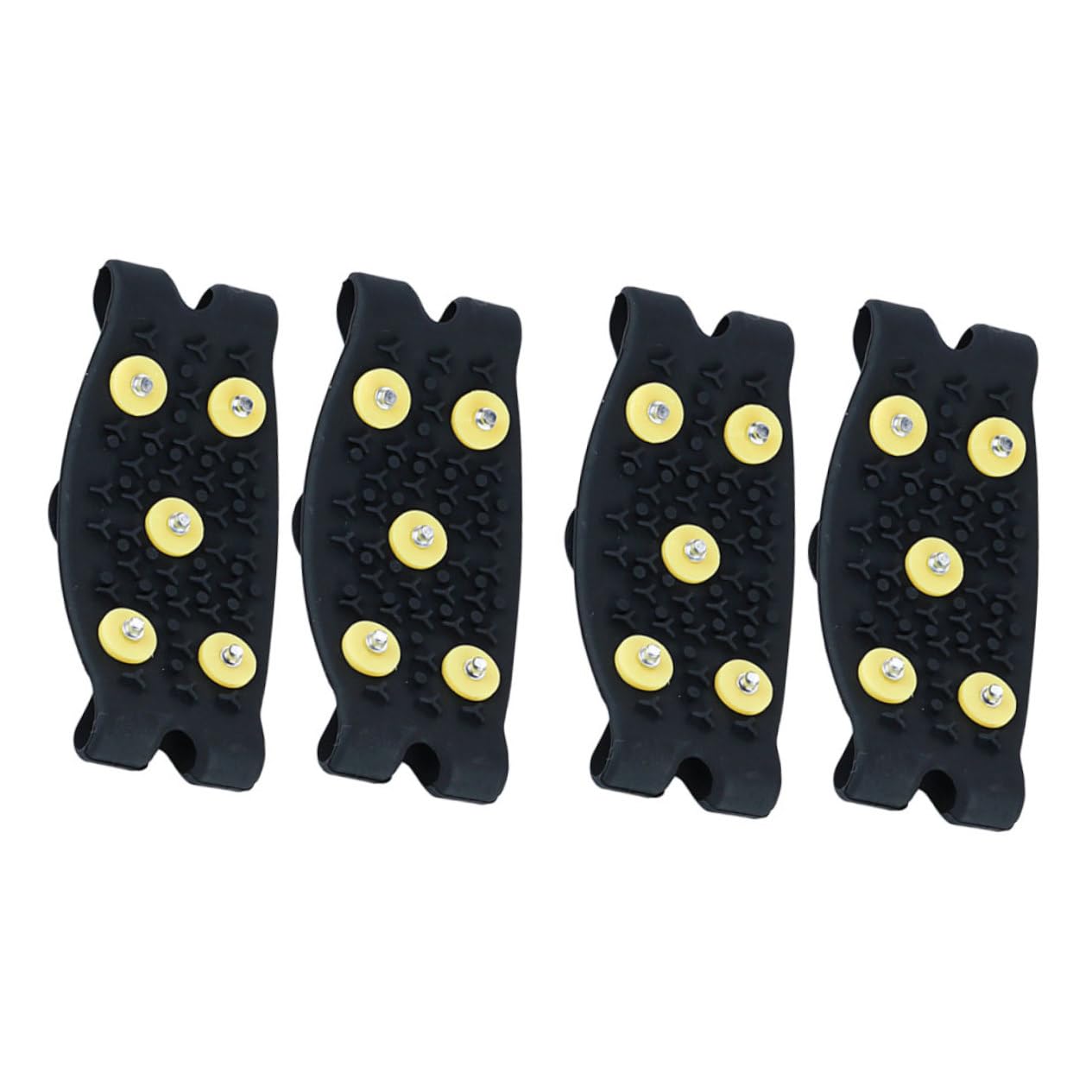 WOFASHPURET 2pairs Nonslip Ice Grippers for Shoes Lightweight Crampon Spikes Easy to Wear Over Sneakers and Boots for Hiking Walking Running Snow Activities Unisex Design