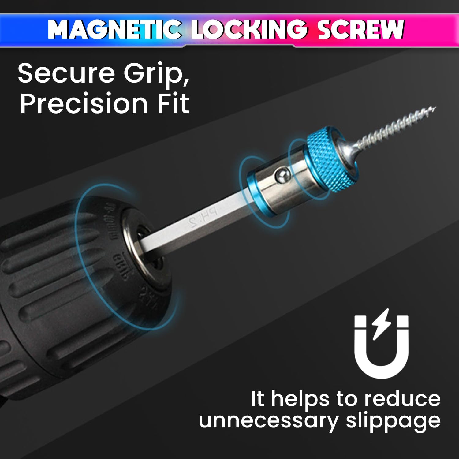 amiciTools Universal 1 PCS Magnetic Ring – Alloy Magnetic Ring for Screwdriver Bits, Anti-Corrosion, Strong Magnetizer for Drill Bit - Image 3 thumbnail