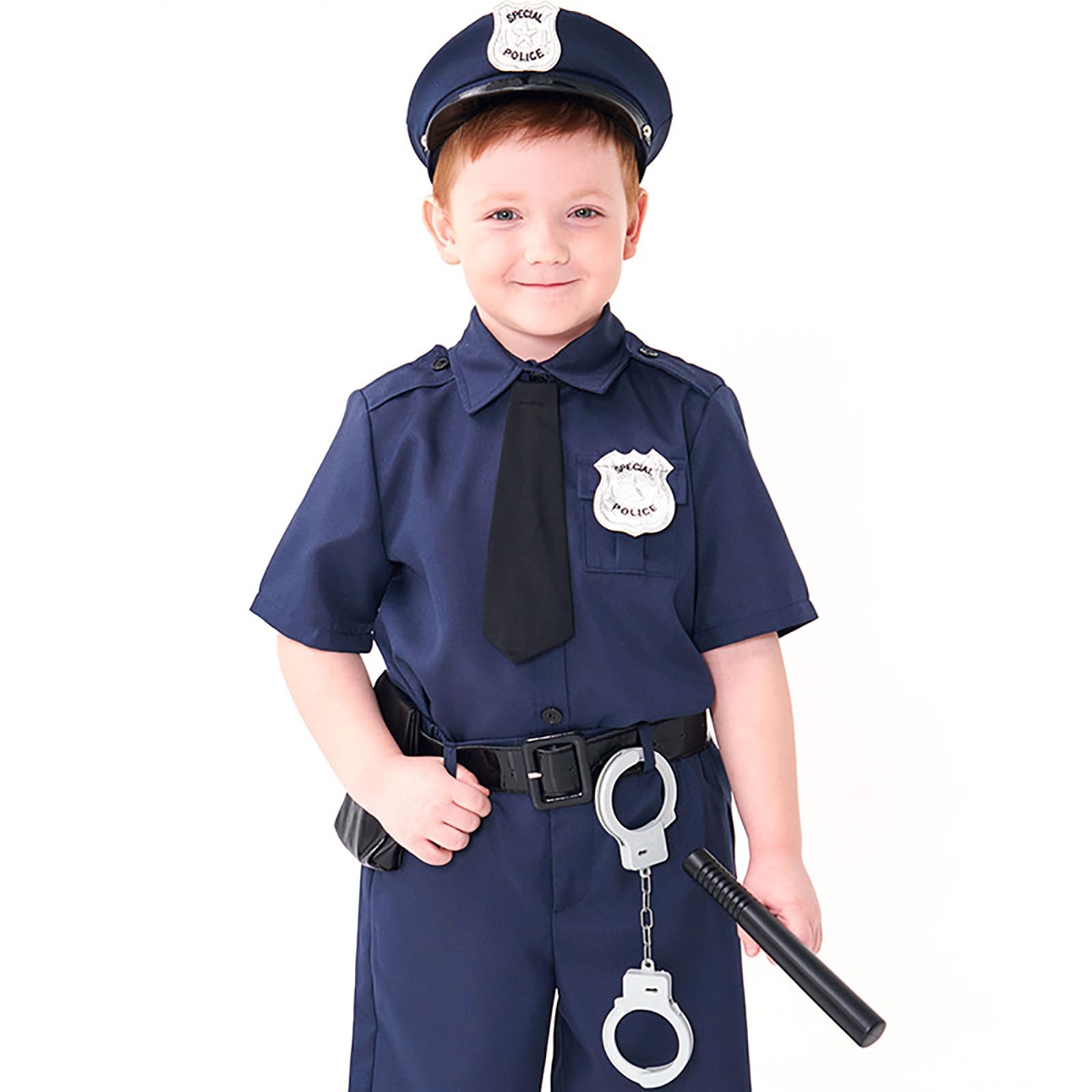 Silver Fake Police Swat Badge for Adult Kids 2 szt, normalny, Żelazo