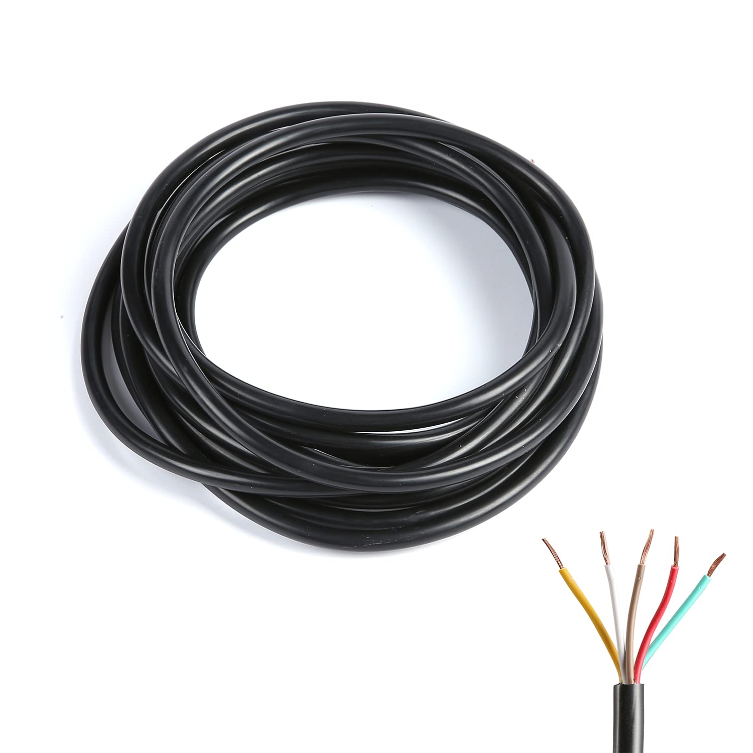 Câble électrique - Silicone - 6C-20AWG - 0.5mm² - 20m - Multiconducteur