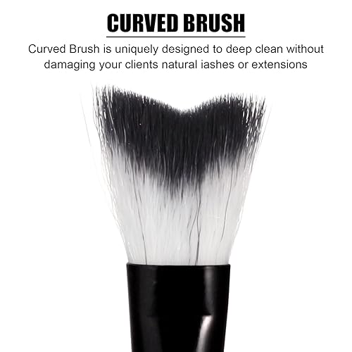 Miniatura 3 de 5 cepillos para champú de pestañas, cepillo de limpieza para extensiones de pestañas, cepillo limpiador de pestañas suave para eliminación de