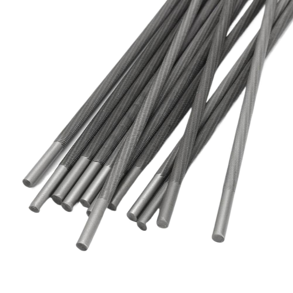Limes rondes 4.0mm, 12 pièces, pour affûteuse de chaîne de tronçonneuse, Compatible avec les outils de menuiserie