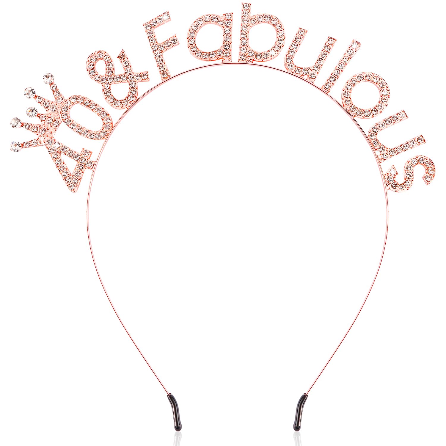 Chic Rose Gold 40th Birthday Tiara Amazon.com: SuPoo Rose Gold 40th Birthday Crown Headband  main image 4
