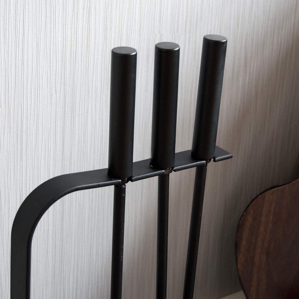 Fire Vida Fuoco Aston Fuoco Companion Set, Metallo, Nero, 4 Pezzi