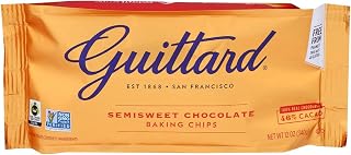 Guittard Semi-Sweet Chocolate Baking Chips, 12 oz - All Natural with Real Vanilla, Kosher Certified