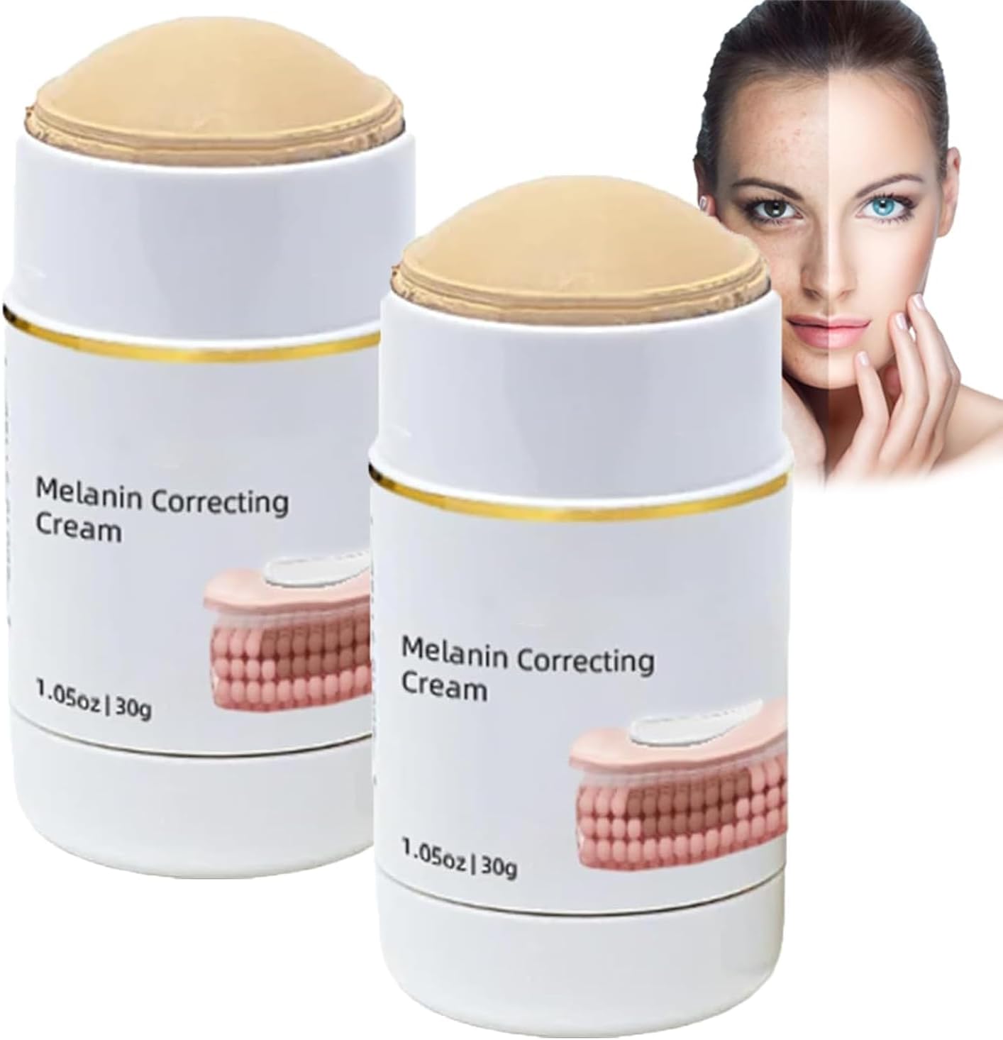 Melanin Correcting Cream, Melanin Correcting Facial Serum, Dark Spot Corrector Daily Face Serum, 30g 2pcs