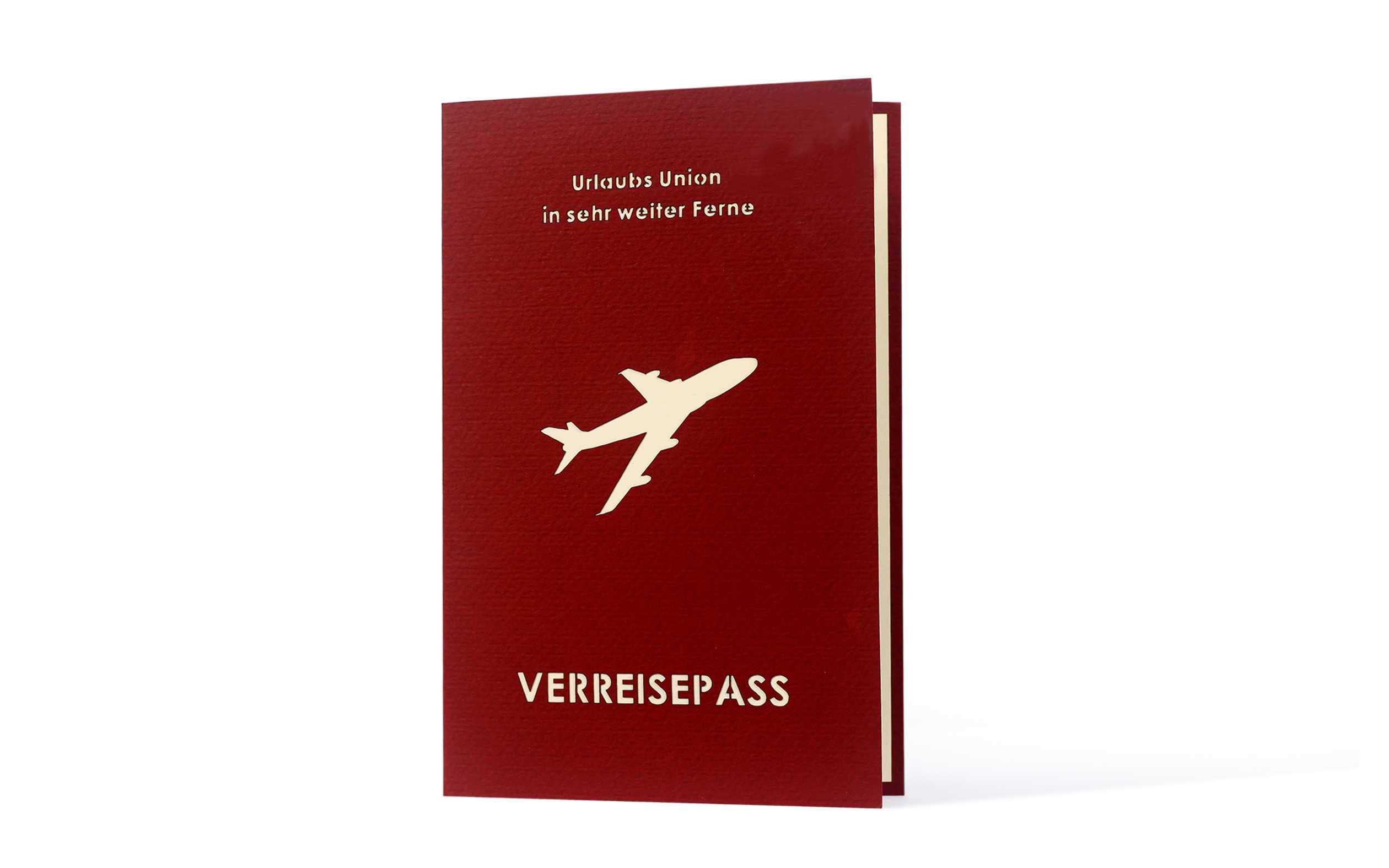 Diese Klappkarten Travel Voucher for a Long Distance Trip or Cruise for Almost Any Occasion 3D pop up with case C15 - Image 2