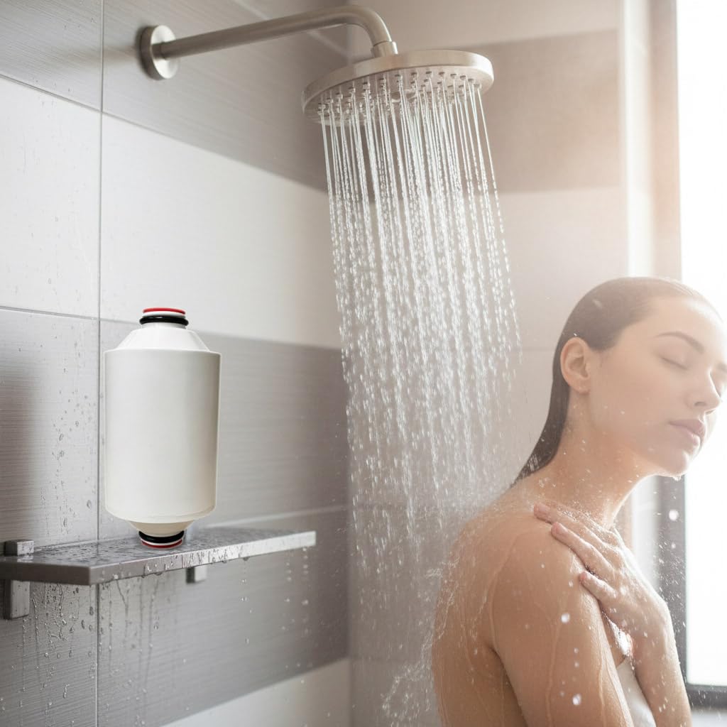 AWP175 Serie Duschfilter Ersatz kompatibel mit Philips AWP1775CH AWP1775WH AWP1775BK/37 Duschkopffilter, hohe Ouput-Filtration, Verbesserung der Wasserqualität (2)