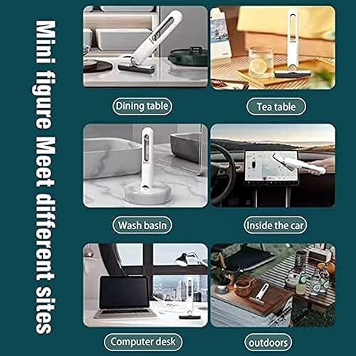 Miniatura 3 de Nuevo mango multifuncional para trapeador con mini trapeador automático para limpieza en húmedo y seco en cocina y baño (1 cabezal de algodón + 1