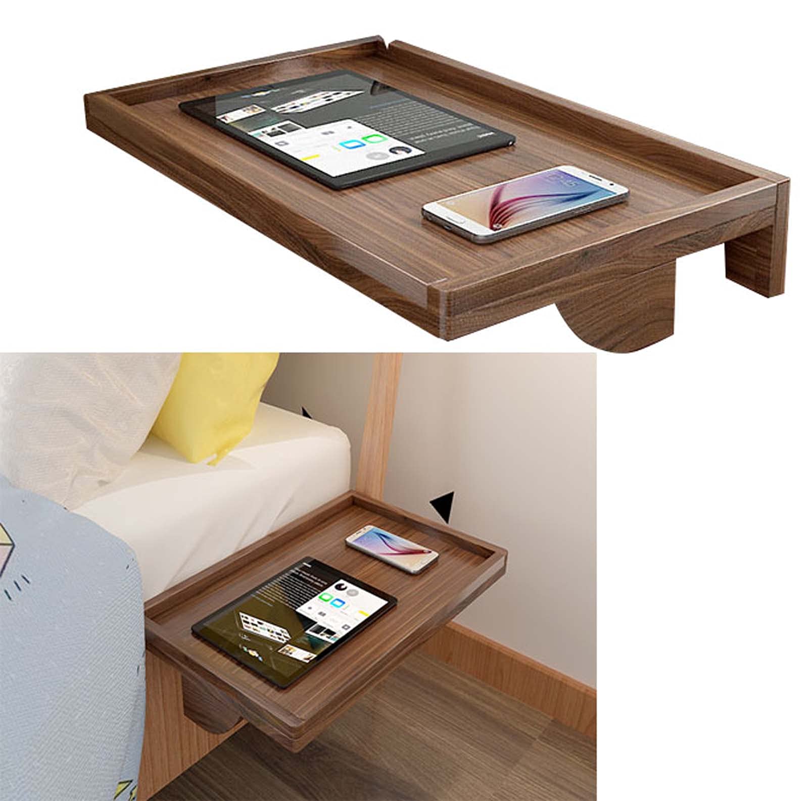 Tablette De Lit Suspendue - Plateau Rangement Pour Lits Superposés, Dortoirs, Mezzanines - Blanc 32 X 23,5 Cm