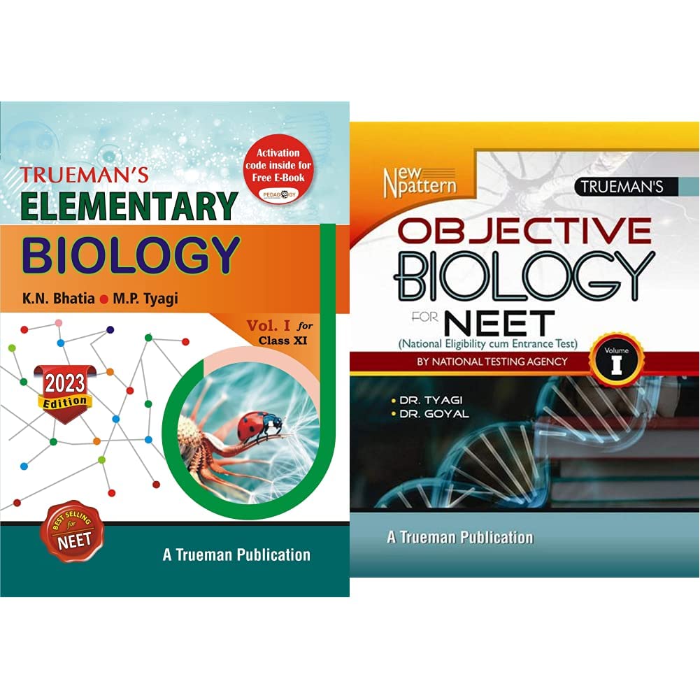 Trueman'S Elementary Biology, Volume - 1 For Class 11 (Examination 2020-2021)&Trueman'S Objective Biology For Neet - Vol. I & Ii (Set Of 2 Books) Product Bundle