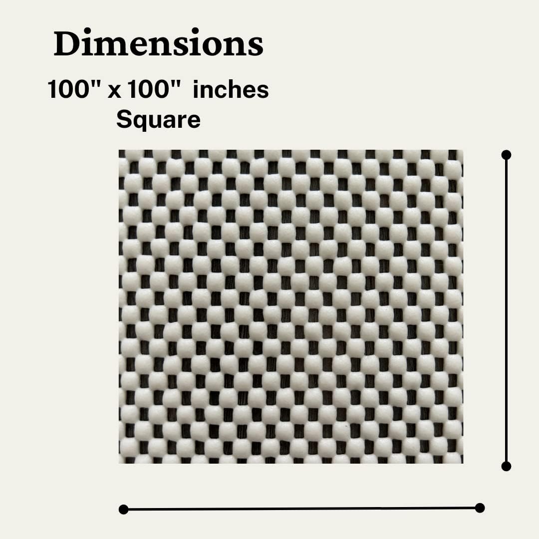 9' x 9' Square Extra Thick Non-Slip Rug Pad