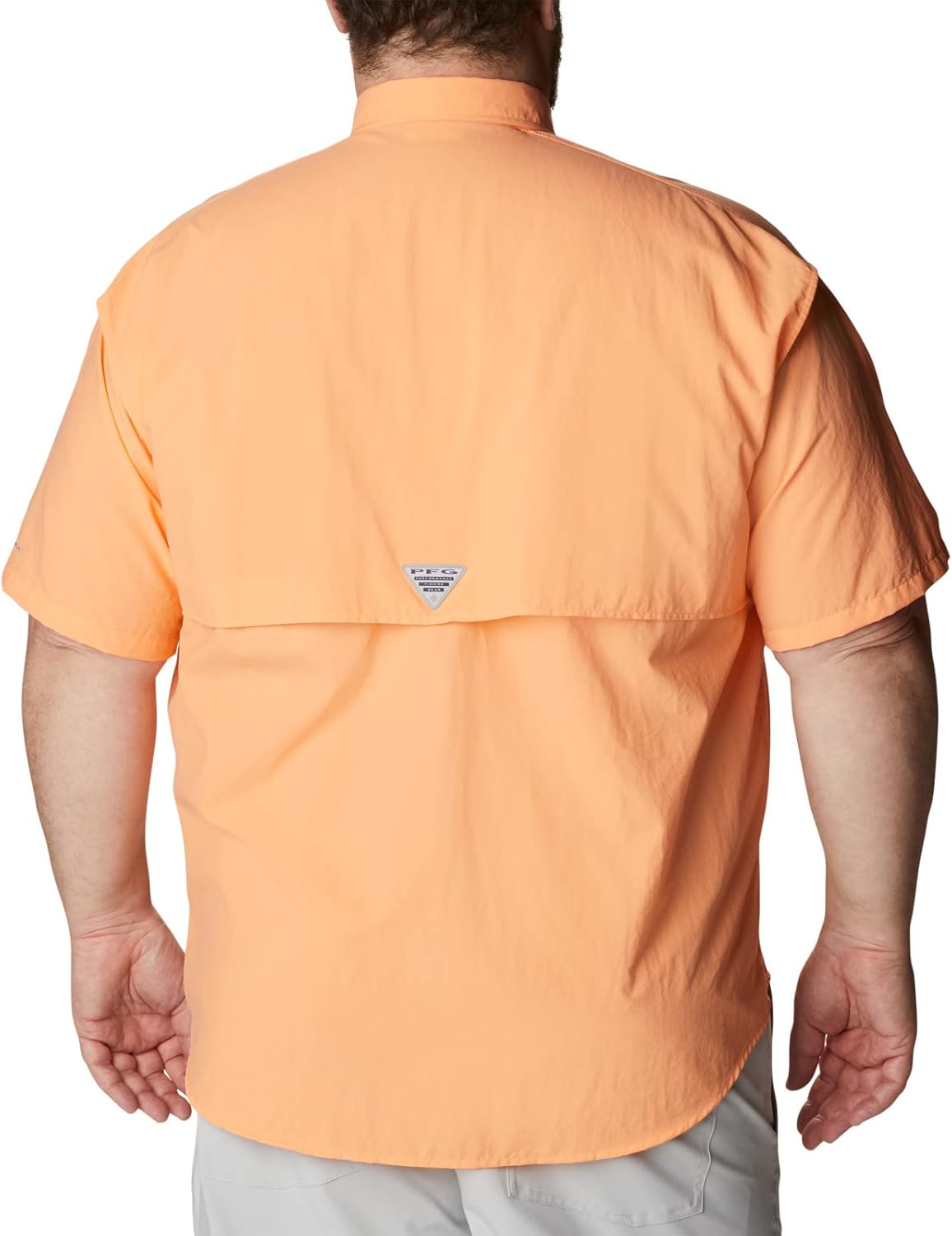 Columbia Men's Bahama II Short Sleeve Shirt 2X Tall Bright Nectar