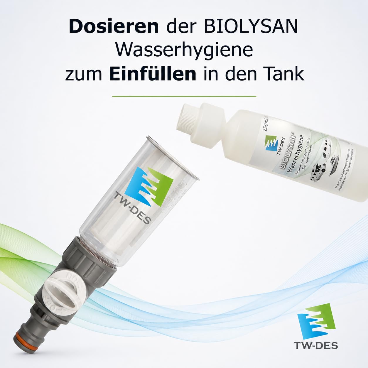 Befüllset "COMPLETE", Zubehör für eine saubere Wassertank Befüllung | Wohnmobil, Caravan, Wohnwagen, Boot