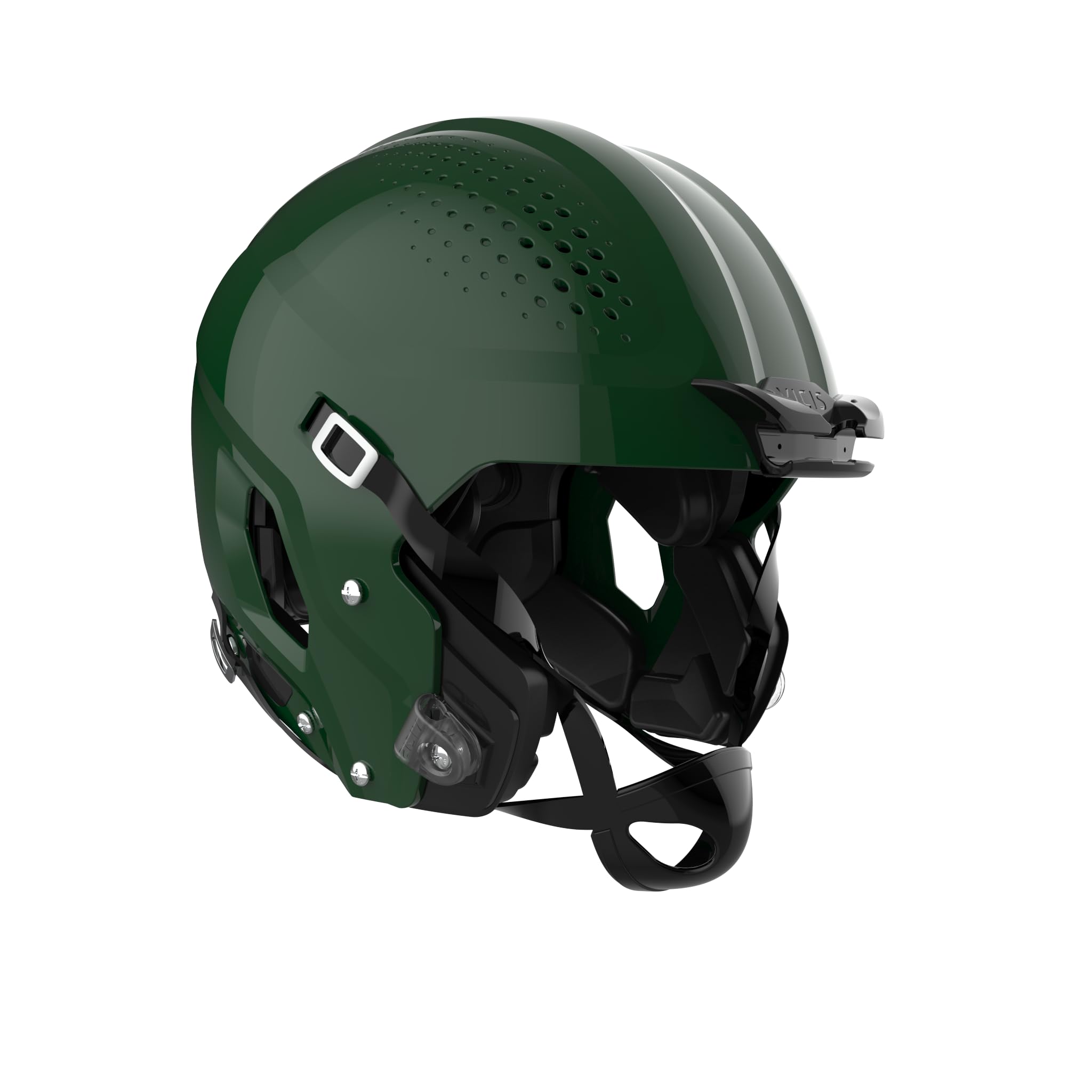ZERO2 Youth Helmet – No Facemask Attached, X-Large, Molded Gloss Dark Green