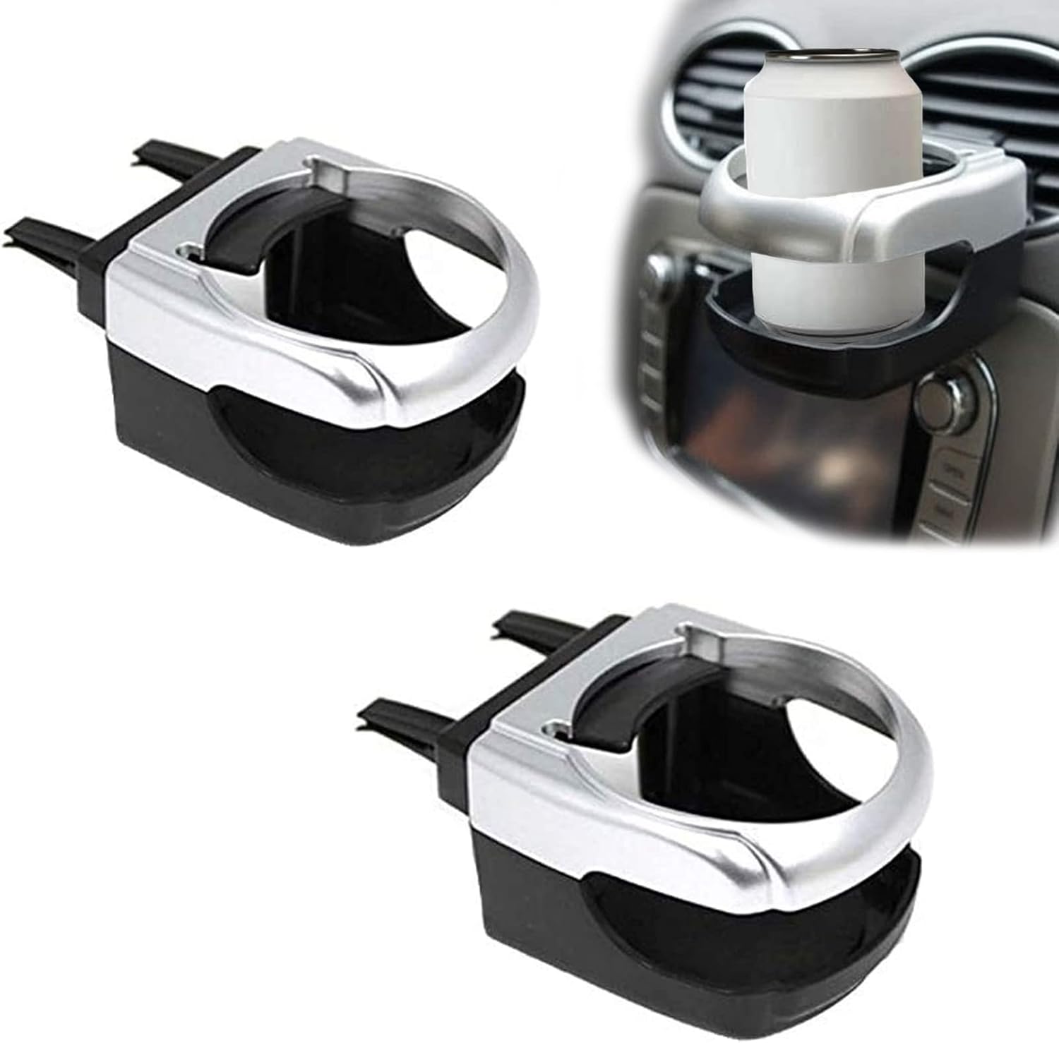 HPiano 2PCS Soporte para Bebidas de Coche, Soporte Universal Vaso Bebidas, Universal Soporte de Bebidas