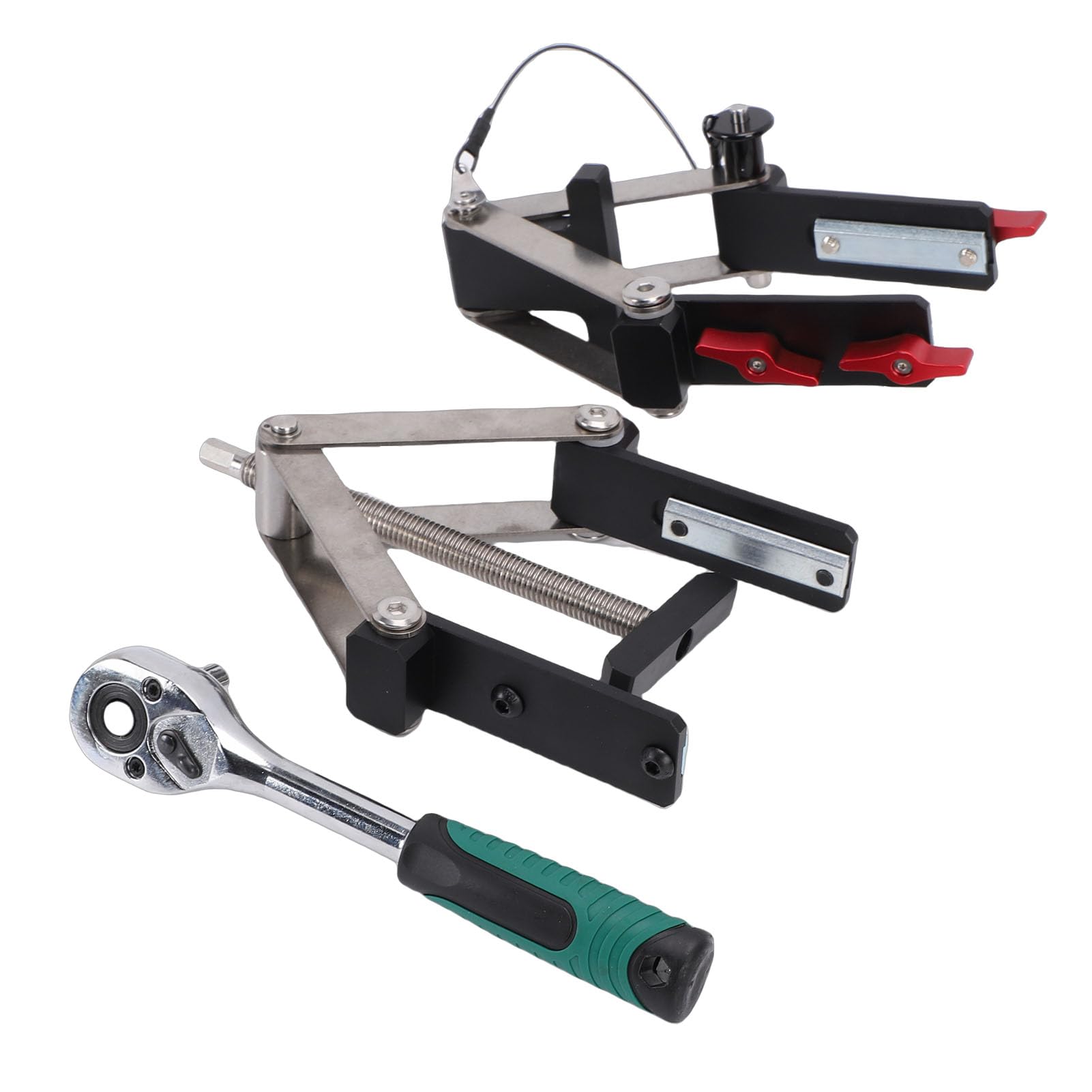 Jeffergarden Morsetto a Pressione a 4 Vie Lega di Alluminio 12-100mm Altezza di Serraggio Morsetto per Pannello con Pressione a 4 Direzioni per Assemblaggio di Armadi per la Lavorazione del