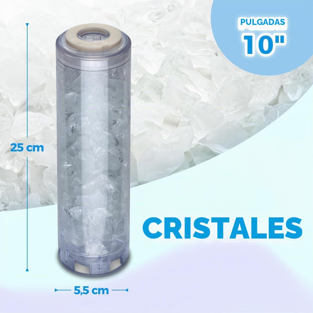 WK Cartucho filtrante con cristales anticalcare, attachi da 10"