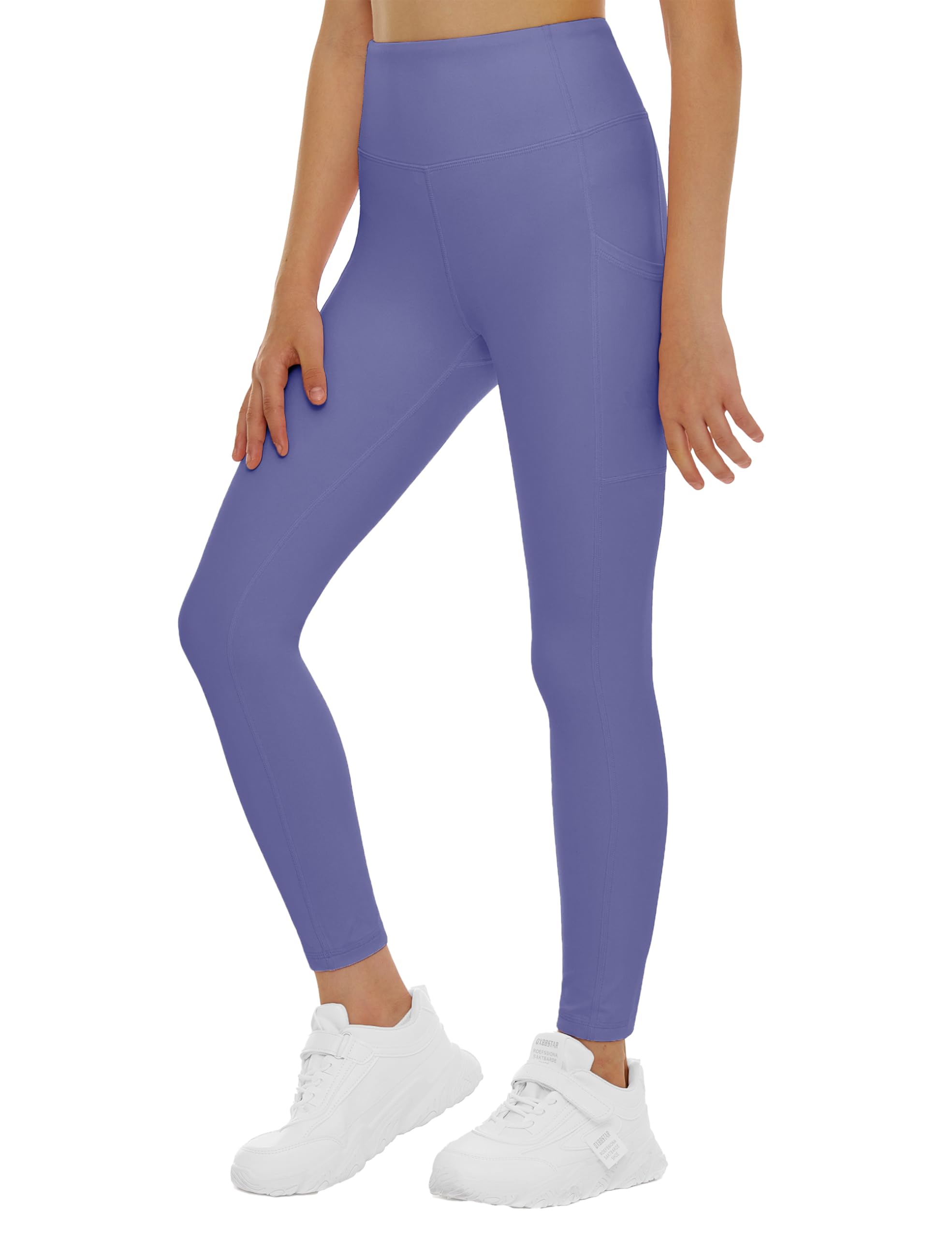 THE GYM PEOPLE Girls Workout Leggings Kids High Waist Stretch Athletic Dance Yoga Pants with Pockets