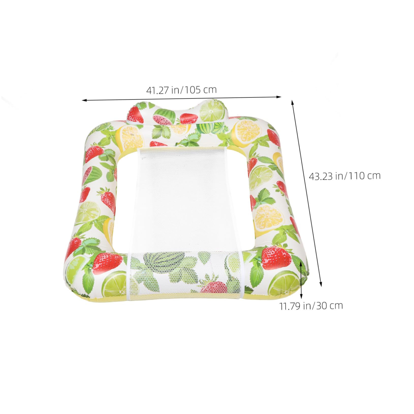 Tumbona Flotante Cuadrada de PVC para Piscina, Adulto