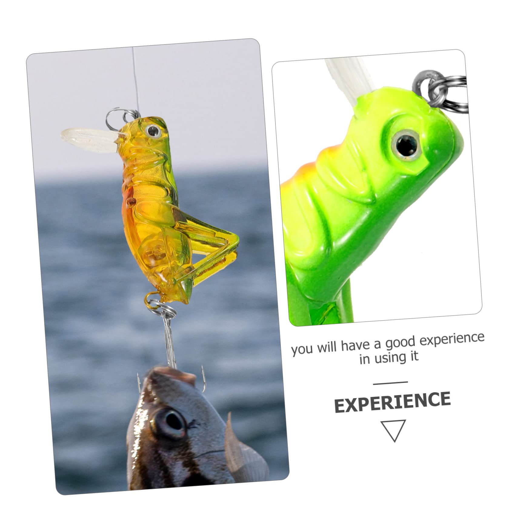 SUPVOX Lot De 5 Appâts Artificiels Résistants À Lusure pour La Pêche Appâts Souples Mixtes pour Attirer Différents Poissons 4 Pièces X 5