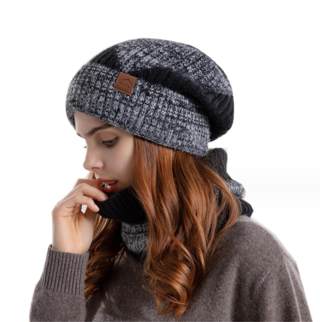 Mützen Winter Mützen Wintermütze Mit Krempe, Dicke Fleece-Strickmütze, Visier, Beanie-Mütze, Totenkopf-Skimütze, Uhrenmütze, Slouchy-Beanie-Mütze, Unisex Wintermütze ( Color : E , Size : One size )