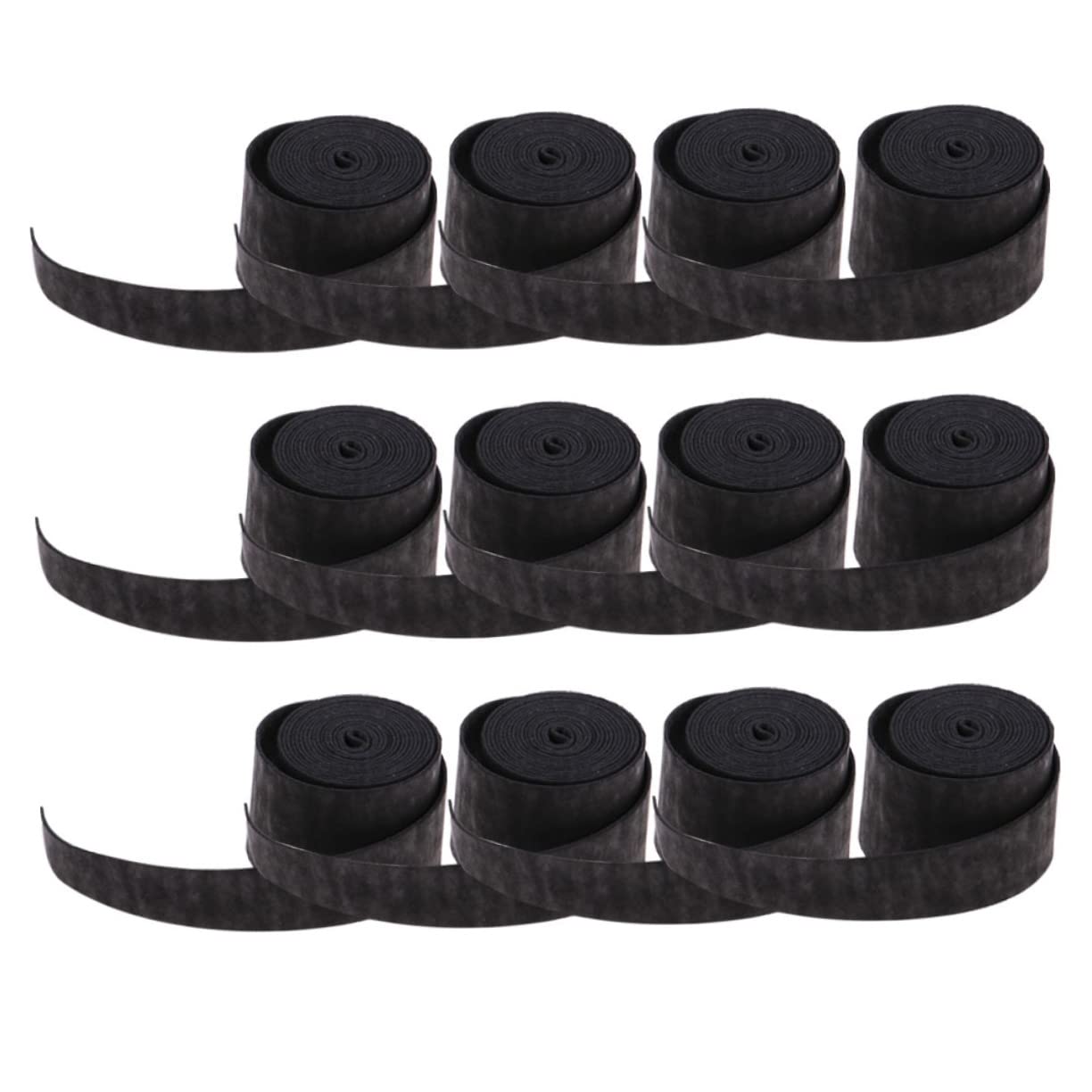KESYOO 12Pcs Tennis Racket Overgrips Sweatband Non Slip Grip Tape for Badminton and Tennis Rackets Shock Absorbing and Moisture Wicking for Humid Conditions