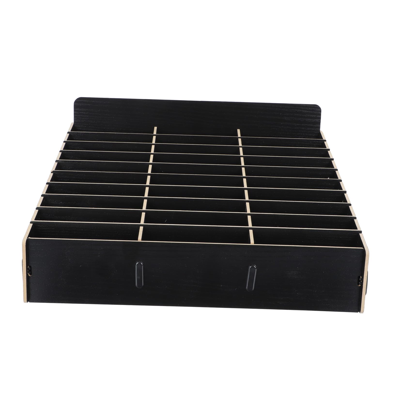 HOMSFOU Caja y Diseño Elegante para Guardar Móviles Múltiples Rejillas de Madera Pulido Fino para Oficina y Sala de Reuniones