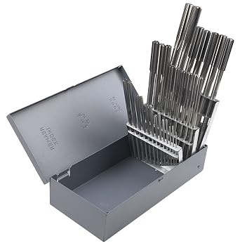 22301 Chucking Reamer Set, High-Speed Steel, 1/16" to 1/2" Size29-piece