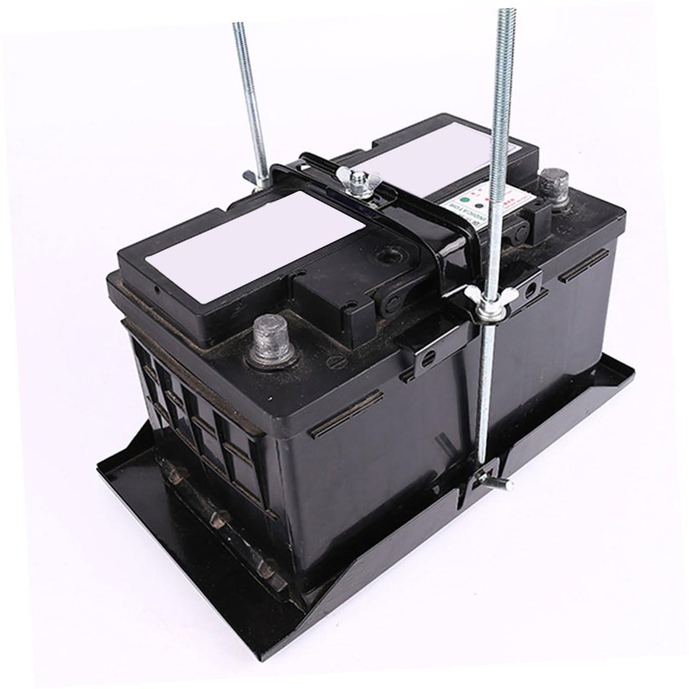 Support de Batterie Automobile Kit de Support Rangement pour Batterie de Voiture Fixation Voiture de Fixation