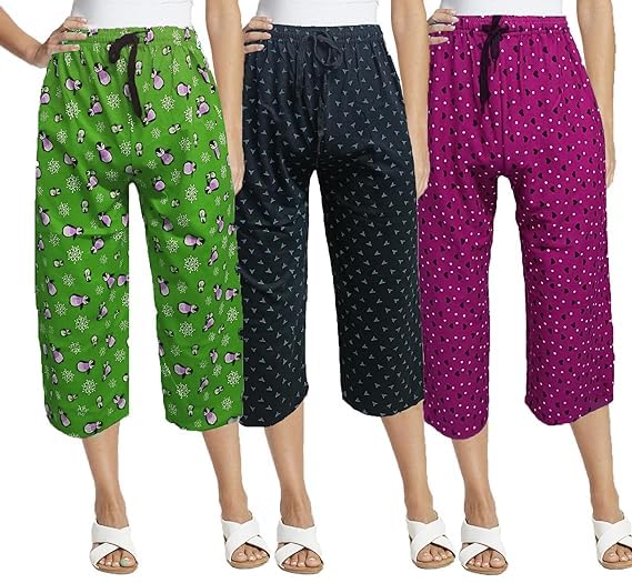Women Cotton Capri (pack of 3)-image-9