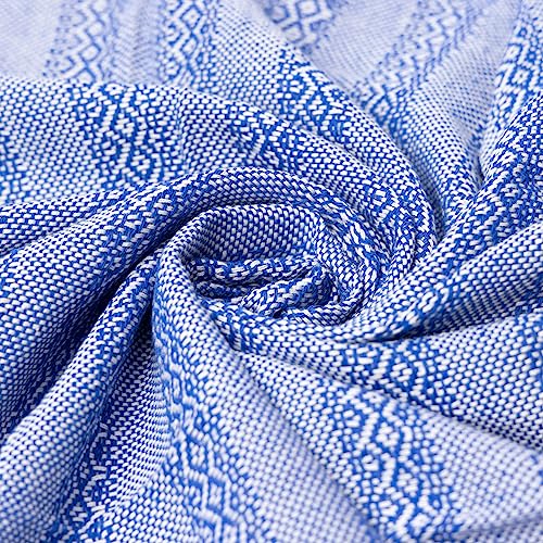 Baby Trapoz Mexican Rebozo Scarf, Shawl, Ideal for Natural Birth, Doula Massage, 98.5", Royal Blue4