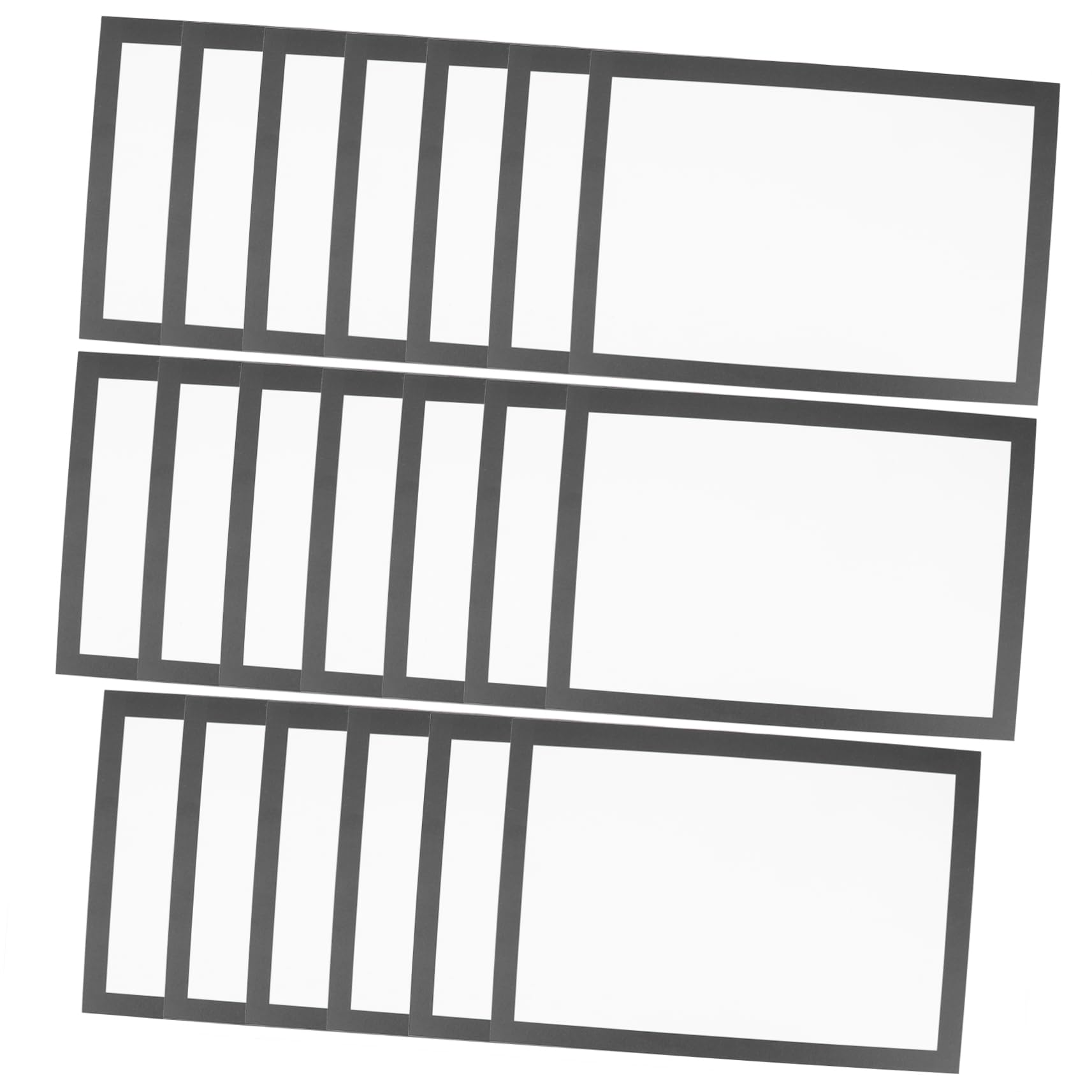 Holibanna 20 Sheets Decorative Hard Paper for DIY Art Projects Colorful Frame Sketch Paper for Painting Drawing and Crafts Activities Easy to Carry and Use