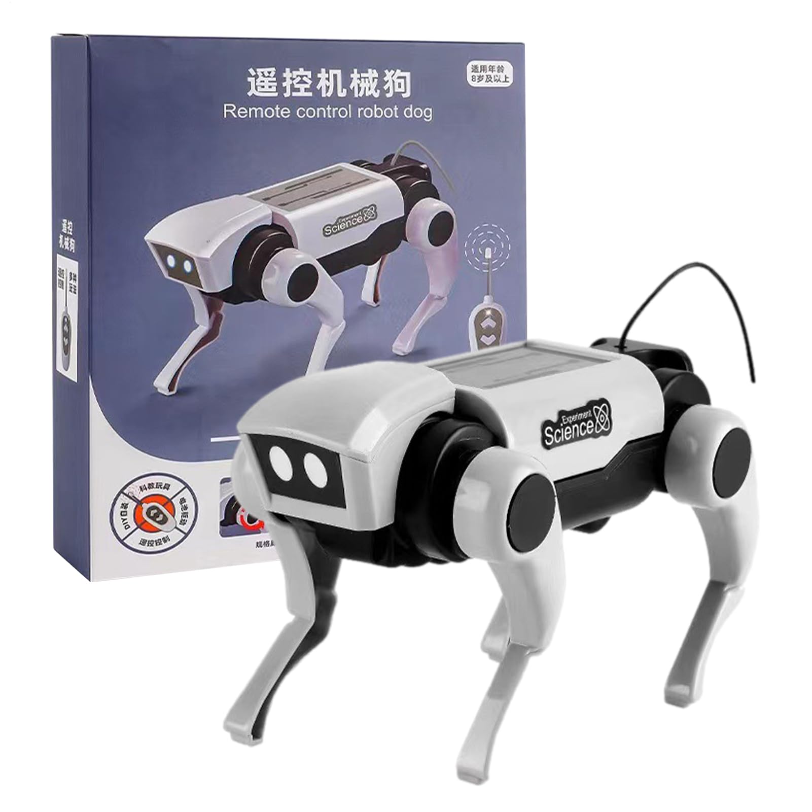 AI Robot Dog - Intelligent Robot Dog Toy For Kids | Solar Powered Robotics Kit | Robotic Puppy Toy | Science Experiment Kit Solar Mechanic Dogs Learning Educational Science Kits For Kids