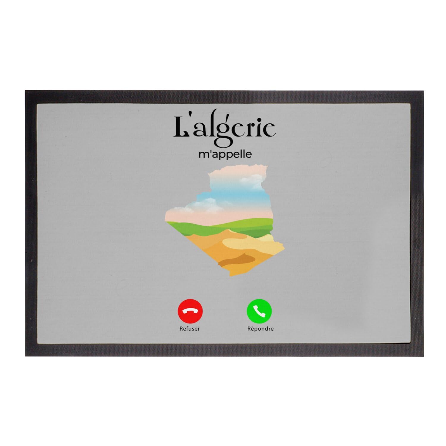 Paillasson Gris Algérie de 75x50cm pour décorer votre entrée de maison