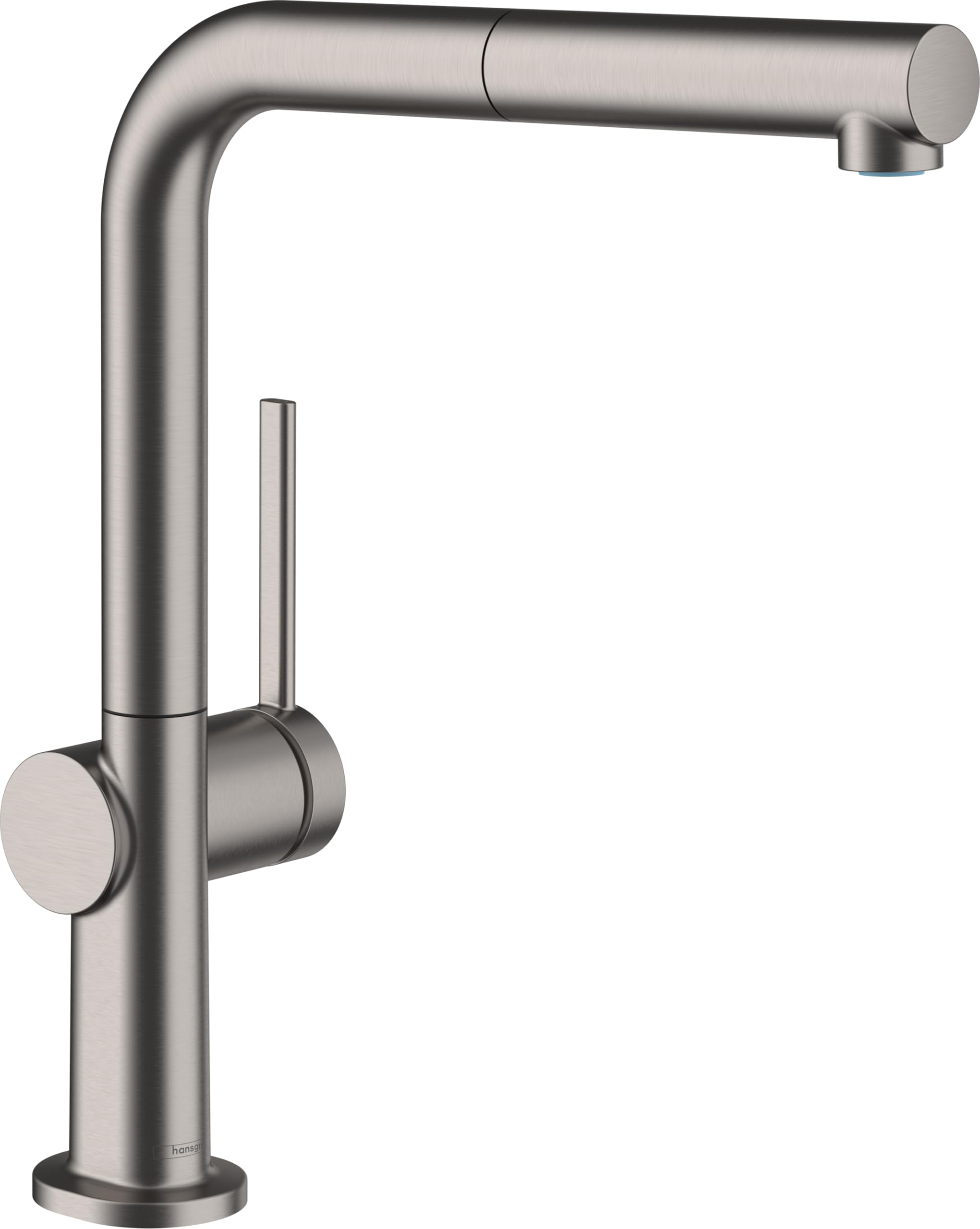 Hansgrohe Brushed Black Chrome Talis M54 - Kitchen Tap With Pull-Out Spray, With Hose Box (Sbox), 1 Spray, Kitchen Sink Tap With Spout Height 270 Mm, Kitchen Mixer Tap With Swivel Spout, 72809340