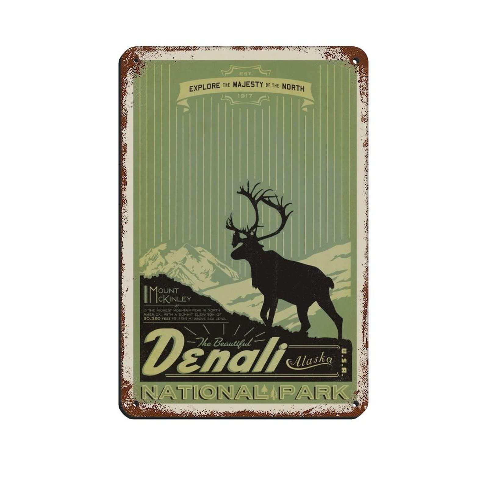 AZOLIDFunny Tin Signs Cervo Italy Travel Tin Signs Metal Poster Wall Decor Office Cafe Bathroom Badroom 14x20CM