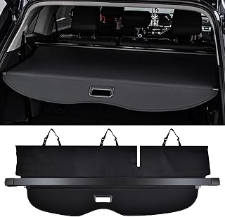 Naibeve for Jeep Grand Cherokee Cargo Cover 2011-2021 No Gap Black Retractable Rear Luggage Security Cover for Grand Cherokee Accessories(Not fit 2021 Winter-2022 Jeep Grand Cherokee L)