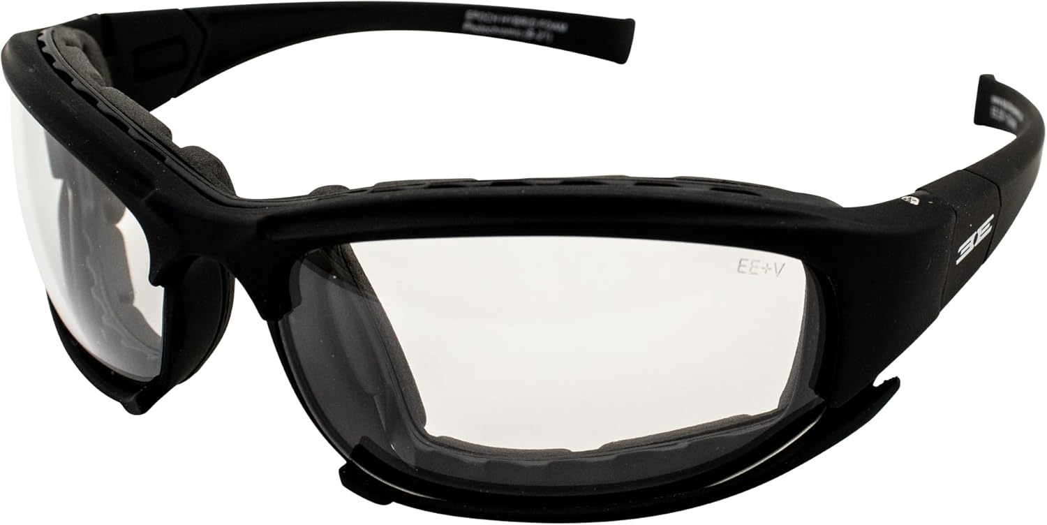 Epoch Hybrid Photochromic Padded Motorcycle Sunglasses Clear to Smoke Lens ANSI Z87.1+ Epoch Hybrid Photochromic Padded Motorcycle Sunglasses Clear to Smoke Lens ANSI Z87.1+