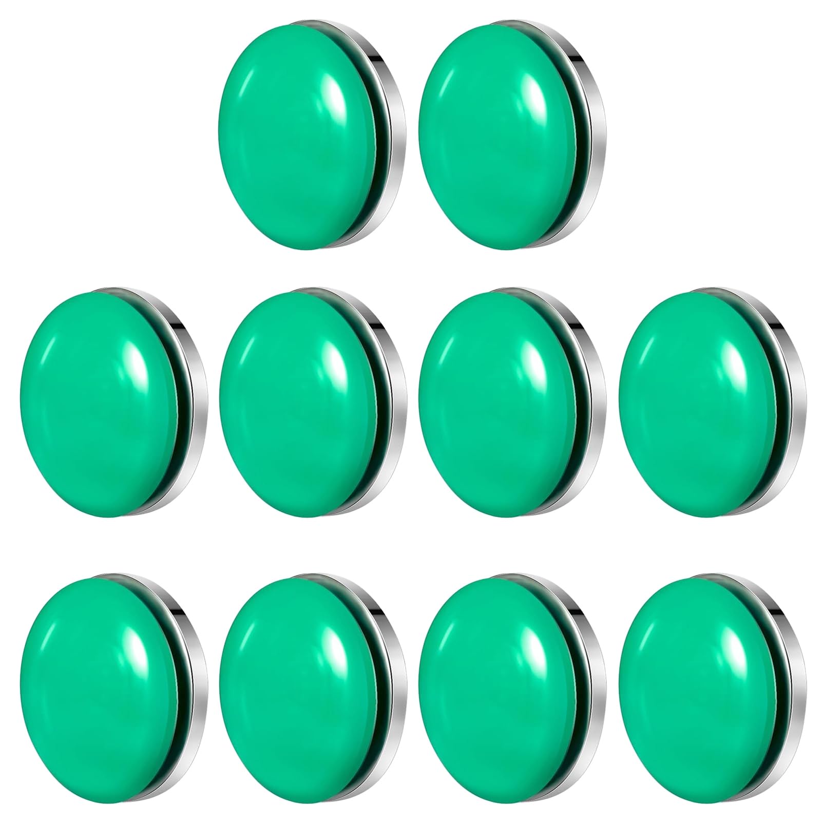 ulafbwur Heavy Duty Weights 10pcs Magnetic Curtain Waterproof Compact Size Strong Magnets for Curtains Drapery Tablecloths Shower Green