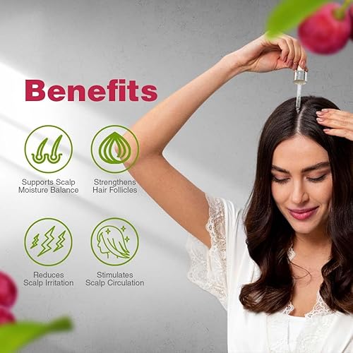 Miniatura 4 de BellaHair  Suero avanzado para el crecimiento del cabello para hombres y mujeres, fórmula potente para un cabello más grueso, más fuerte y