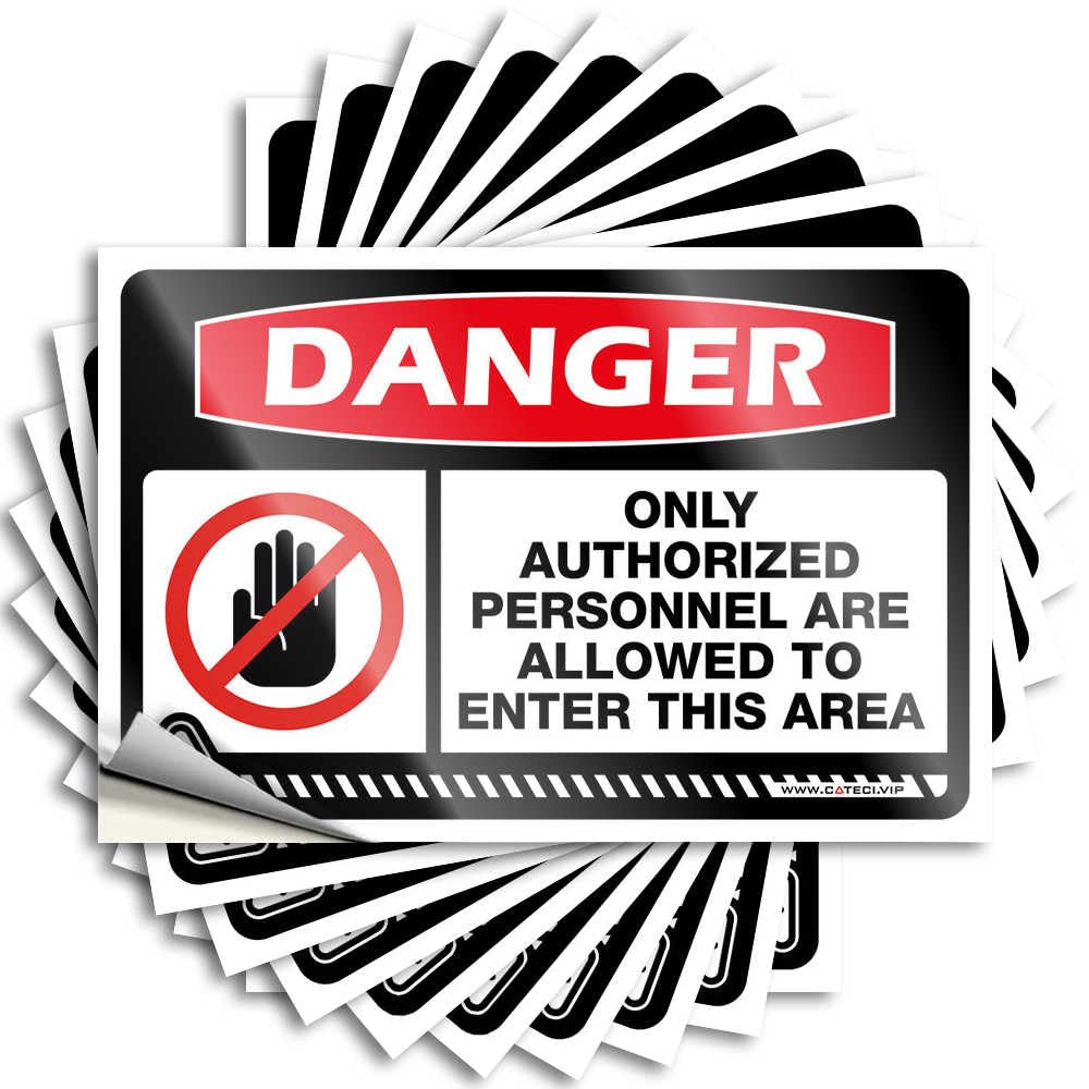 Danger Only Authorized Personnel are Allowed to Enter This Area Sticker Funny Bedroom Decor | Aesthetic Bottle Removable Decal Pack(6X9CM)