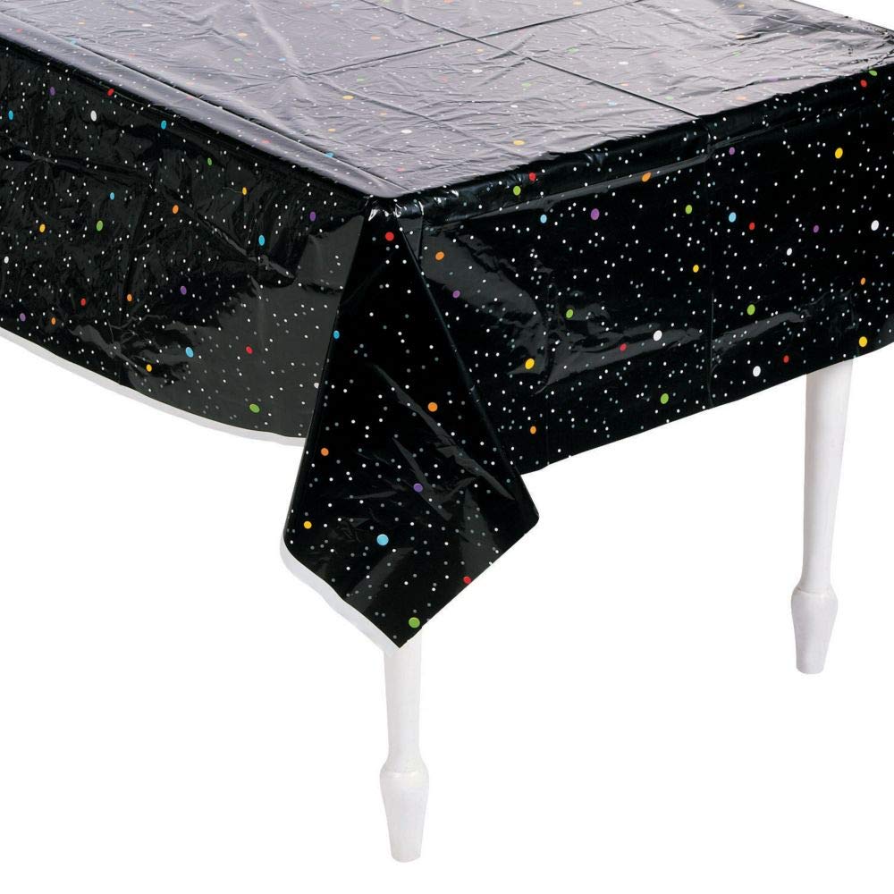 Fun Express - Space Party Stars Table Cover for Birthday - Party Supplies - Table Covers - Print Table Covers - Birthday - 1 Piece