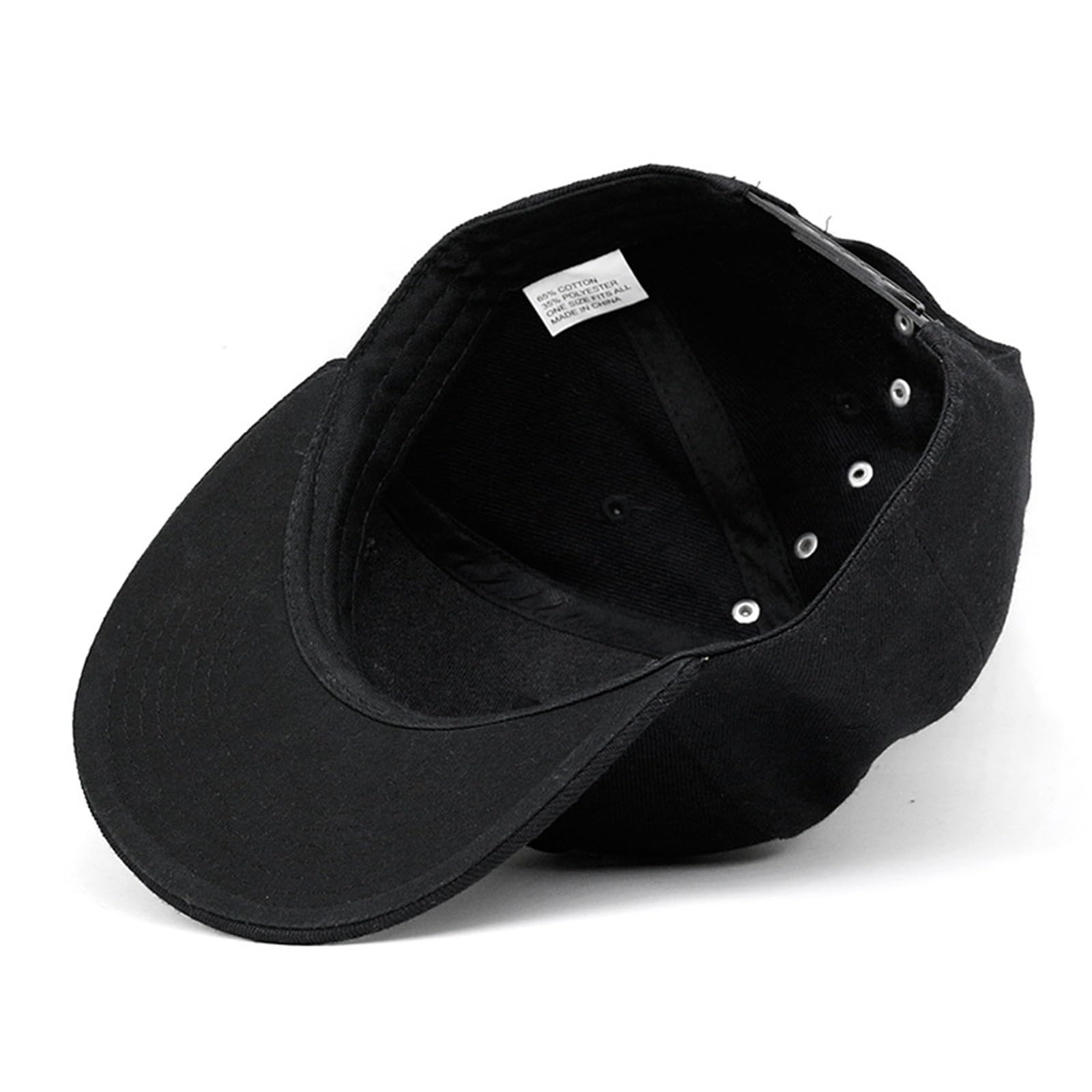 Berretto da Baseball Cappello da Rivetti con Cinturino in Tessuto Stile Punk Hip-Hop per Gli Sport