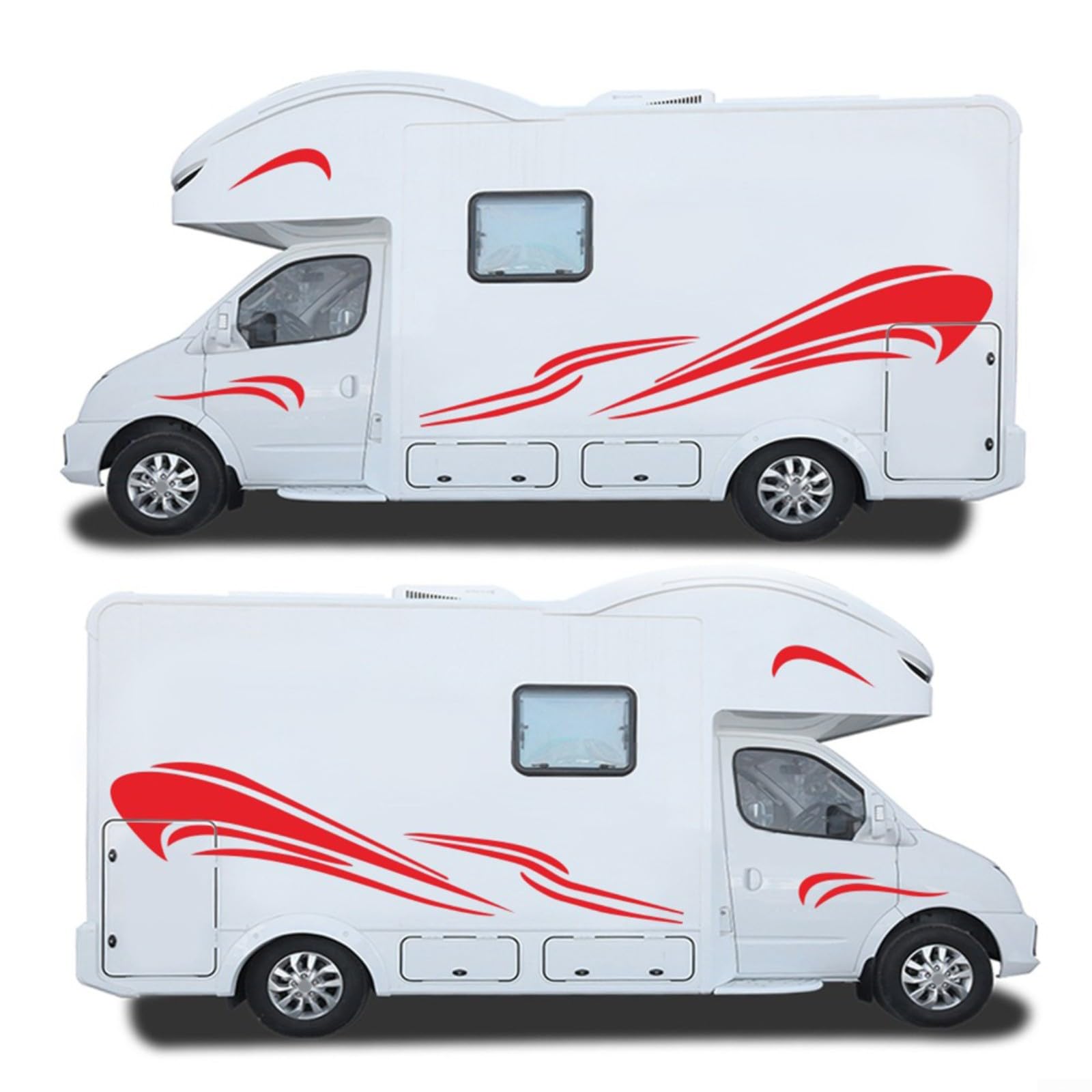 Adesivi grafici in vinile per camper, camper, camper, camper, camper, set di adesivi decorativi laterali alla moda